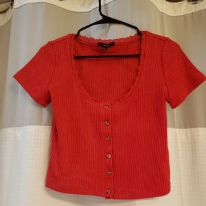 Forever 21 red crop top